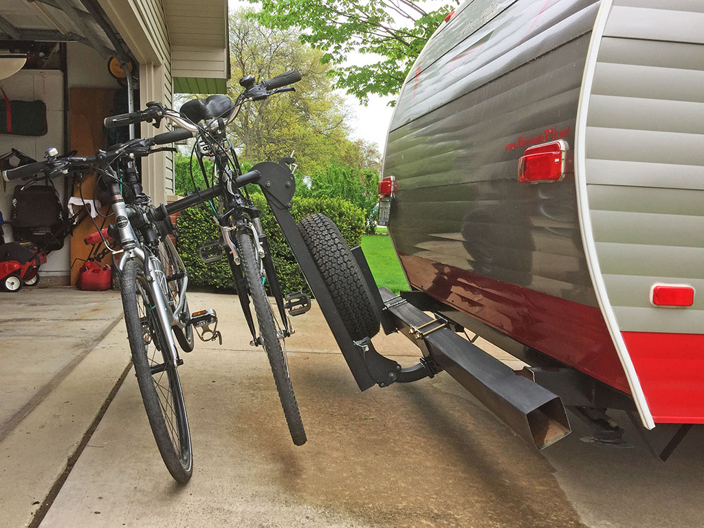 travel trailer bike rack